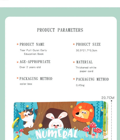 Montessori Baby Busy book My First Quiet Book Paste Early Learning Education Toy for Toddlers Matching Game Toys for Kids Gifts