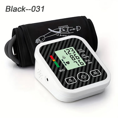 Upper Arm Blood Pressure Monitor Heart Rate Health Blood Pressure Detector Arm Cuff Digital BP Meter Pluse Automatic Tensiometer