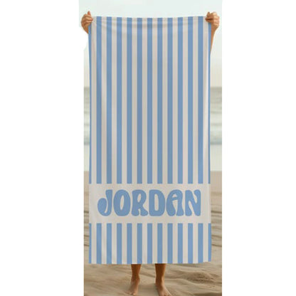 Personalized Beach Towel Custom Name/Logo Microfiber Towel Thin Quick Dry Absorbent for Beach Swimming Yoga Bath Sports