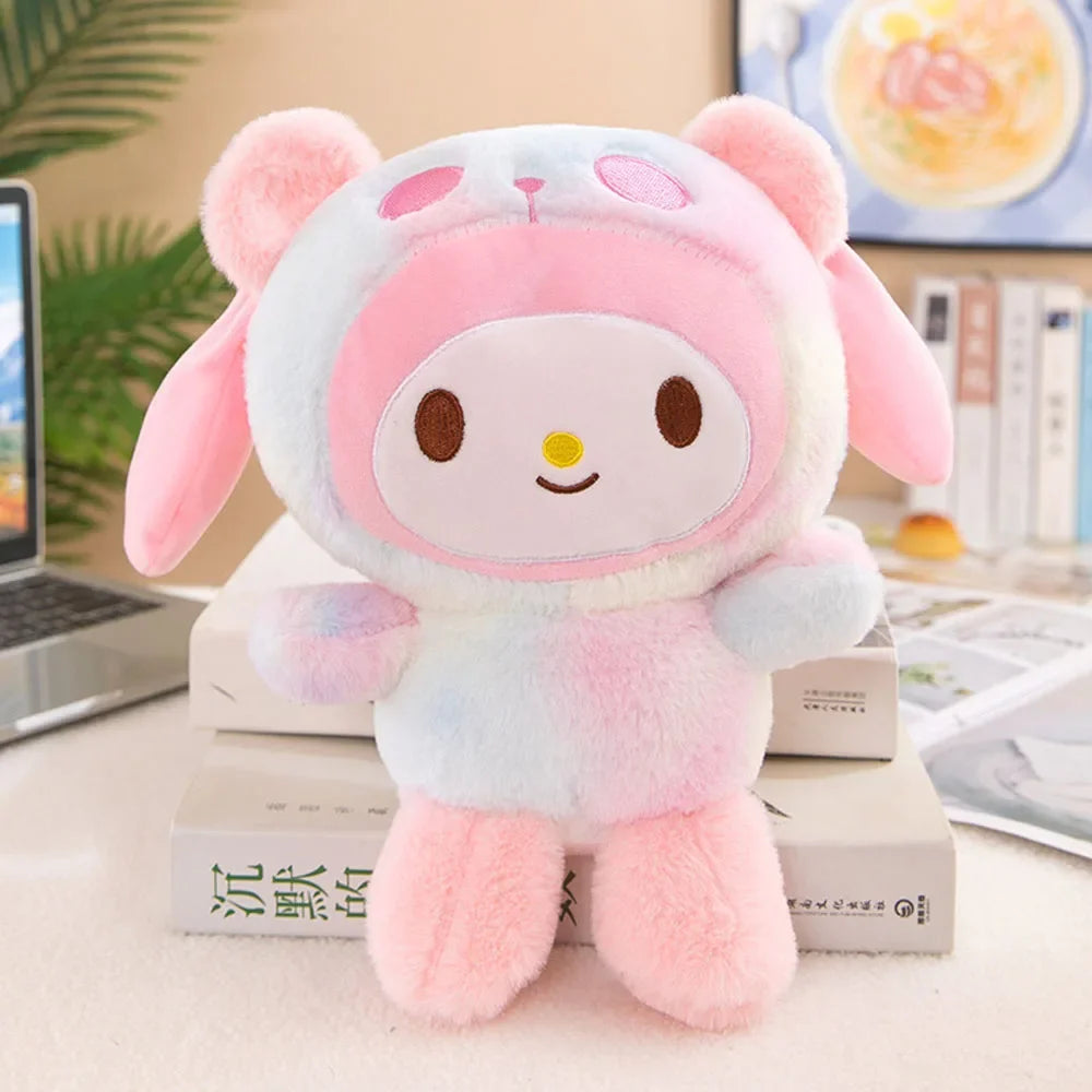 Sanrio Plush Cute Cinnamoroll hello kitty Kuromi My Melody Plush Toys Doll Pillow Anime Cartoon Kids Gifts Room Decoration Dolls