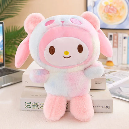 Sanrio Plush Cute Cinnamoroll hello kitty Kuromi My Melody Plush Toys Doll Pillow Anime Cartoon Kids Gifts Room Decoration Dolls