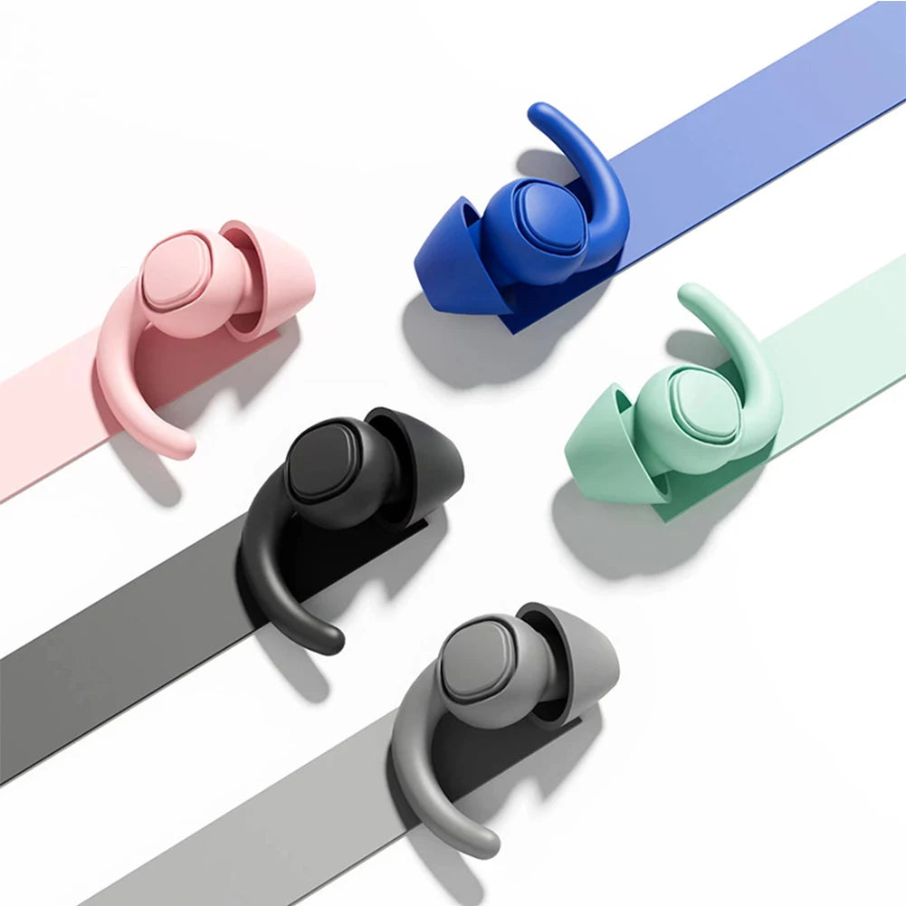 Soft Silicone Sleeping Ear Plugs Sound Insulation Ear Protection Earplugs Anti-Noise Plugs for Travel Silicone Noise Reduction