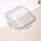 Transparent Makeup Puff Storage Holder Egg Shape Air Cushion Puff Organizer Desktop Makeup Display Box for Beauty Tools