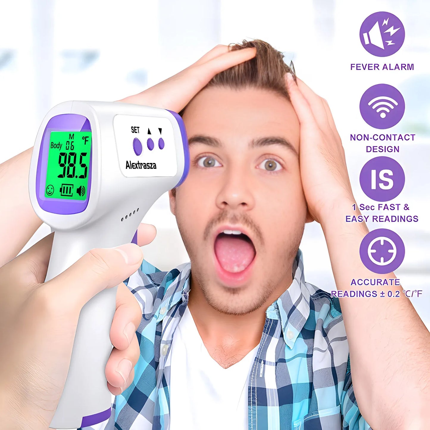 Medical Digital Infrared Thermometer Quick Temperature Measurement Medical Handheld Body Forehead Non-contact Thermometer