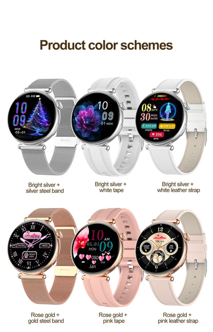 2026 New Women's Health Care Smartwatch ECG Blood Pressure Uric Acid Blood Lipids Sports IP68K Bluetooth call Fashion Smartwatch