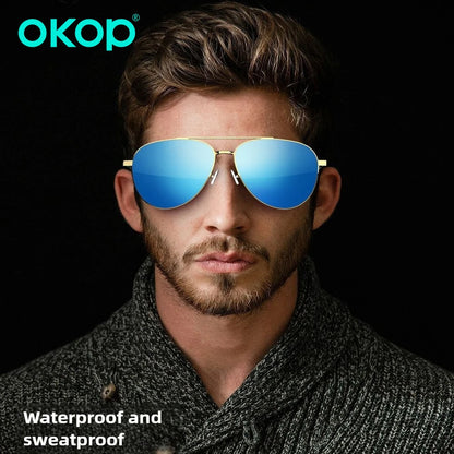 OKOP Smart Bluetooth Glasses,Waterproof Bluetooth Headset,Voice Call Glasses,Anti-blue Light Air Conduction Glasses,AI Glasses
