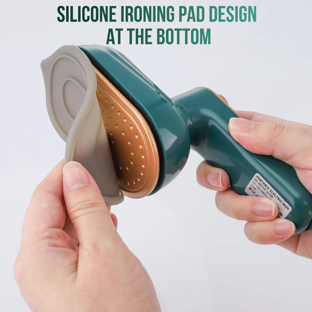 Mini Handheld Steam Iron 170° Rotating High-Temperature 180°C Portable Garment Steamer Wet & Dry Ironing Machine for Home&Travel