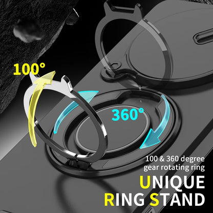 For Honor Magic7 Lite 5G Case Magnetic Holder Ring Shockproof Armor Phone Cover For Honor Magic 7 Lite Camera Protection Fundas
