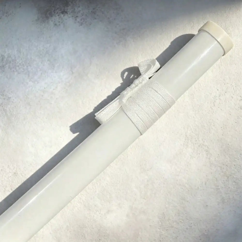 40inch 101cm Katana Sword Bleach Ichigo Zangetsu White Bankai Blade Wood Bamboo Japanese Samurai Anime Cosplay Prop Stand Belt Ribbon Set Real Size Otaku Collectible Gift Toy Display Bushido Ninja Knife Schwert Sabre