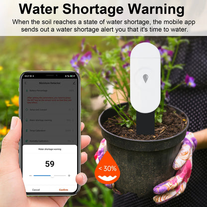 Zigbee Temperature Humidity Moisture Detector Smart Soil Tester Moisture Sensor Phone App RealTime Monitor for Home Garden