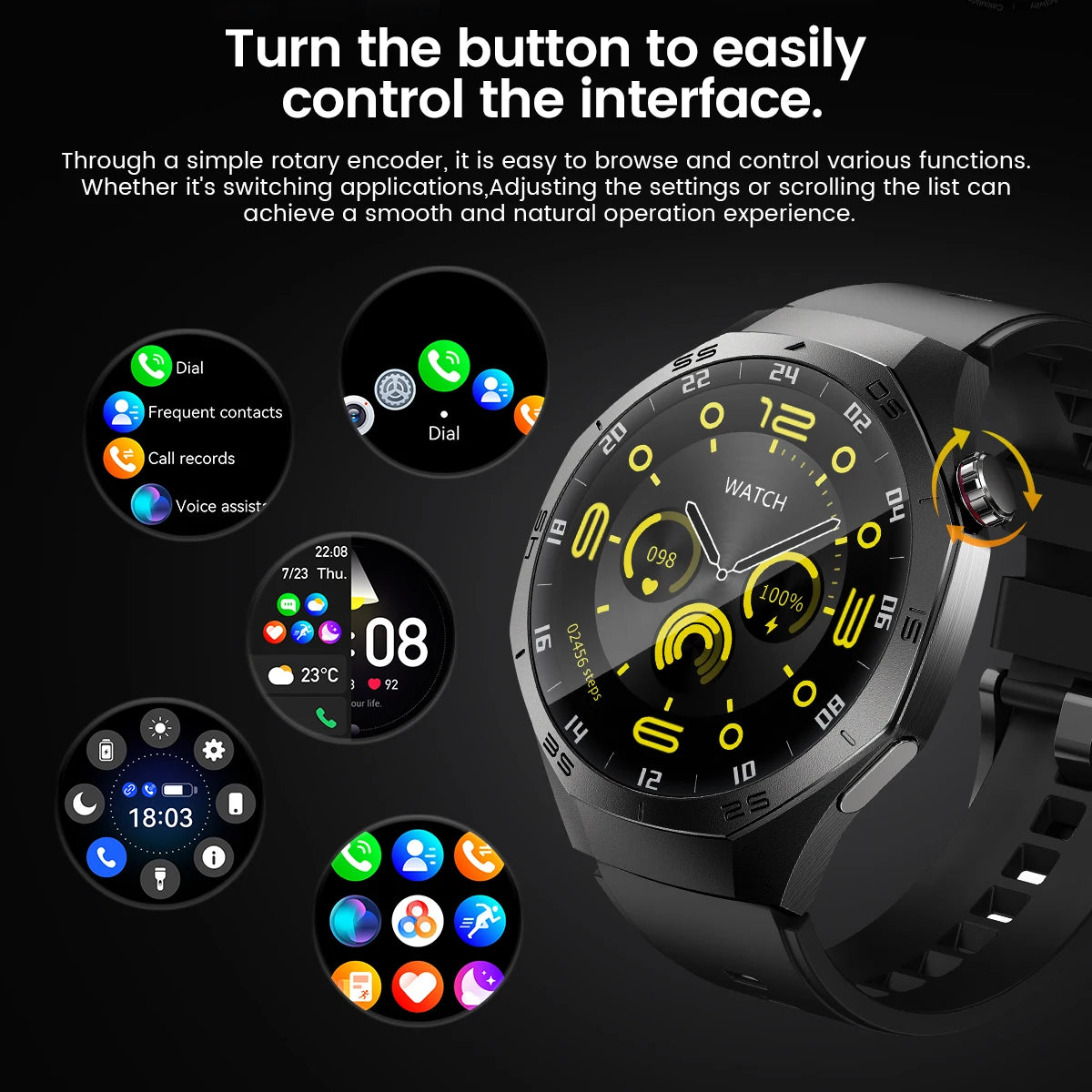 2026 Sports Watch 5 Pro GPS Track Smart Watches Men 1.52"AMOLED Full Touch Screen Waterproof Bluetooth Talk Smart Bracelet Hw12