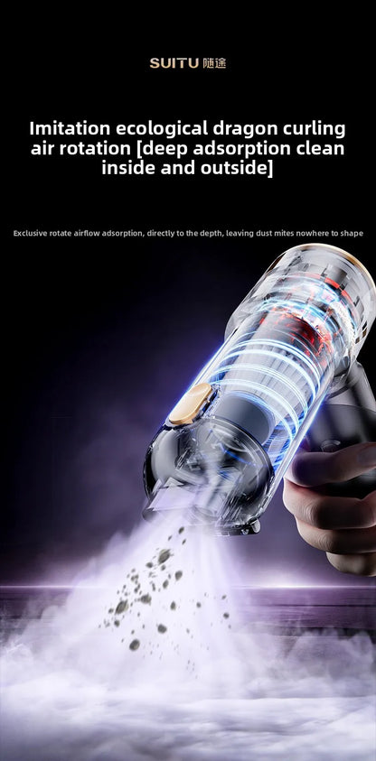 Portable Wireless Handheld Car Vacuum Cleaner Brushless High Power Air Duster Cleaner For Vehicle And Household Appliance