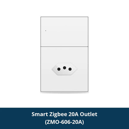 Zemismart Zigbee Brazil Outlet 10A 20A Brazilian Socket Work with Tuya Smart life Google Home Smartthings Homekit Control via M6