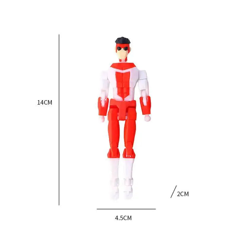 3d Printed Blue-Masked Invincible T13 Dummy13 Multi-Jointed Movable 3d Printed Shapeshift Toys Action Figure Custom Toy