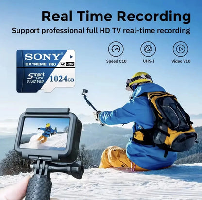 Original Sony Micro SD Card High Speed SD Memory Card 128GB U3 V60 TF Flash Cards For Phone Camera PC 1024GB 512GB 256GB 64GB