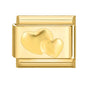 Fashion Women Men Gold Color Heart Butterfly Flower Italian Charm Link Fit 9mm Stainless Steel Bracelet DIY Jewelry