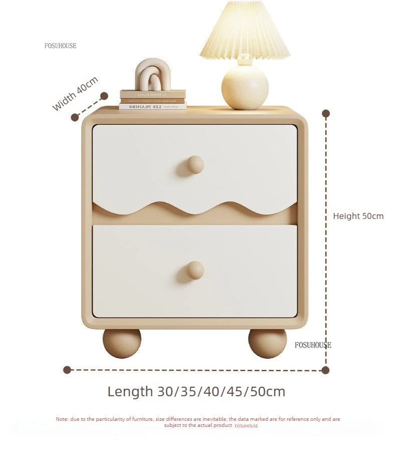 Cute Wood Children's Nightstands for Bedroom Furniture Cute Dormitory Storage Bedside Tables Home Children's Storage Cabinets