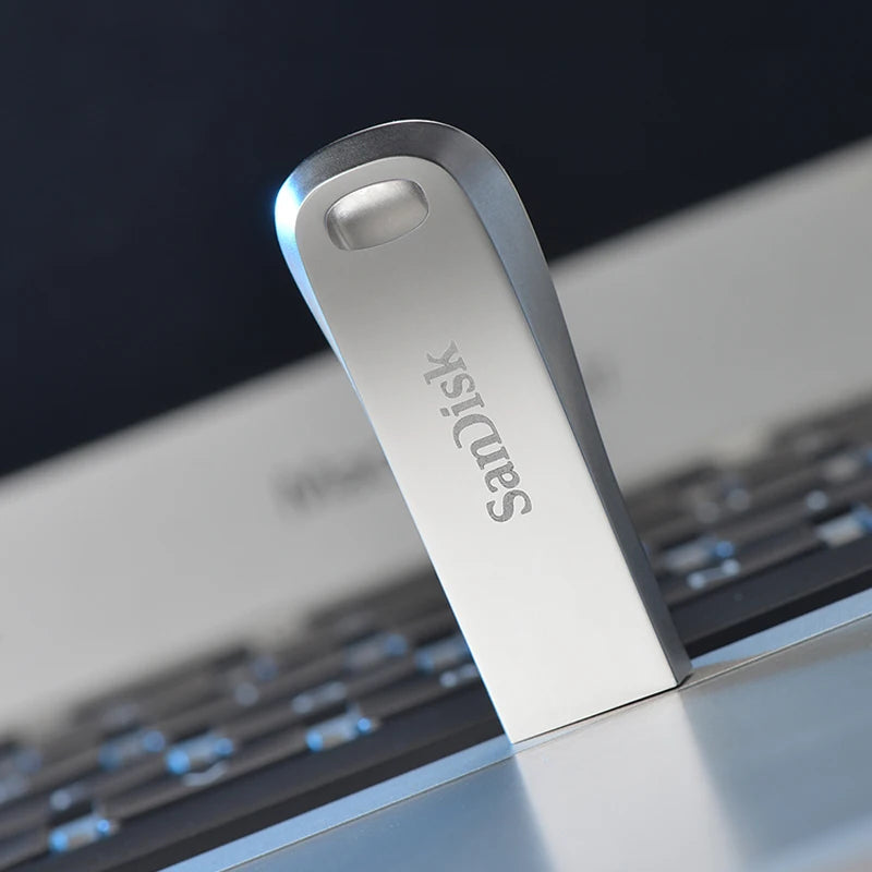 SanDisk 100% Oryginalny, Prawdziwy Ultra Luxe USB 3.2 Pendrive USB 32GB 64GB 128GB 256GB Pamięć Flash Full Metal Jacket