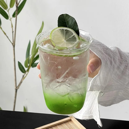 1/6pcs Japanese Glass Cup Milk Coffee Glass Mug Transparent Mug Beer Ins Water Drinking Cup Kitchen Accessory Water Glass Cups