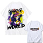 2026 New ONE PIECE Zoro Luffy Gear 5 Printed Short-sleeved Cotton T-shirt Summer Tide Pure Cotton Unisex Clothing