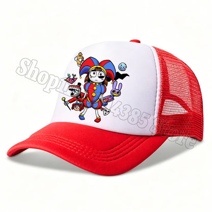 The Amazing Digital Circus Baseball Cap Kids Adult Outdoor Sports Sun Hat Summer Breathable Mesh Sunbonnet Kawaii Headgear Gift