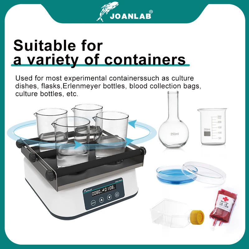 JOANLAB 110/220V Orbital Shaker Digital Display Linear Shaker Laboratory SK-20Pro