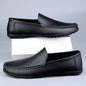 New men's daily casual leather shoes driving shoes new hollow Doudou men's shoes outdoor lazy pedal