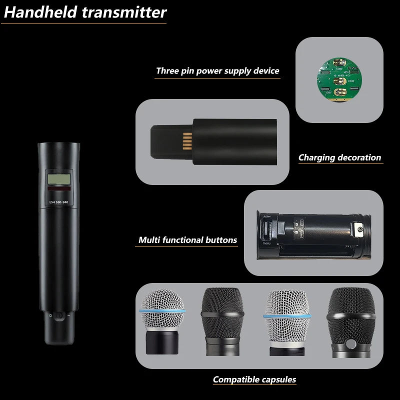 A.CHENG AD4G B58 professional wireless microphone UH long-distance reception, excellent performance and excellent quality