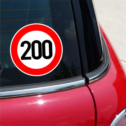 A0202# Speed Limit (110/120/150/160/200/300 km), Ø 16 cm Self-adhesive Decal Car Sticker Waterproof Auto Decors