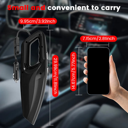 Wired Handheld Portable Mini Car Vacuum Cleaner High Suction 12V Multi-Purpose Small Household Pump for Vehicles