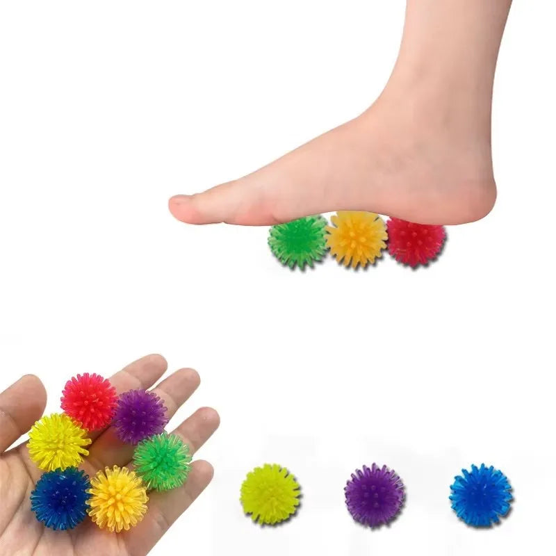 12/24PCS Hedgehog Ball Vent Decompression Myrica Rubra Toy Yoga Muscle Relaxation Acupoint Grip Fitness Touch Training Kneading