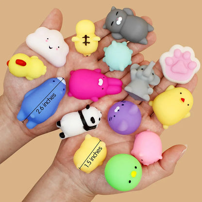 5-50PCS For  Party Gift Squishy Toy Cute Animal Antistress Ball Squeeze Mochi Rising Toys Abreact Soft Sticky Stress Relief
