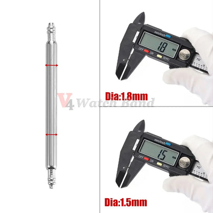 360pcs/set Metal Link Pin Watch Repair Tools Dia 1.5mm/1.8mm Strainless Steel Spring Bars Length 8mm- 25mm Watchband Strap Pin