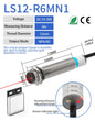 GTRIC Laser Photoelectric Sensor Retro-reflective M12 Series 10-30V NPN PNP Visible Spot 2mm Sensing Distance 6M Adjustable