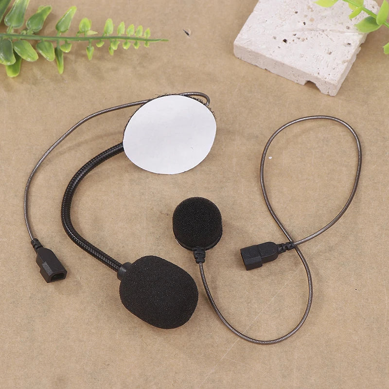 Motorcycle Helmet Bluetooth Intercom Microphone 3.5mm Speaker for Cardo Freecom Spirit Soft Wire Hard Wire Compatible
