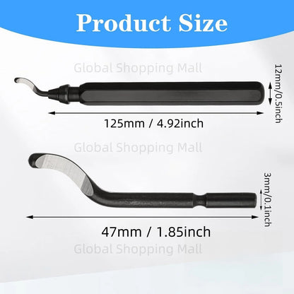 RB1000 Handle Burr Deburring Remover Cutting Tool With 10 Pcs Rotary Deburr Blade Professional Deburring Tool Kit