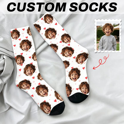 Novelty Custom Face Socks DIY Personalized Photo Custom Socks Crazy Funny Men's Socks Christmas Party Birthday Anniversary Gift