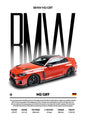 Classic Red Performance Sports Car Wall Art M3 F40 812 FS90 Luxury Car HD Canvas Print Poster Home Living Room Bedroom No Frame