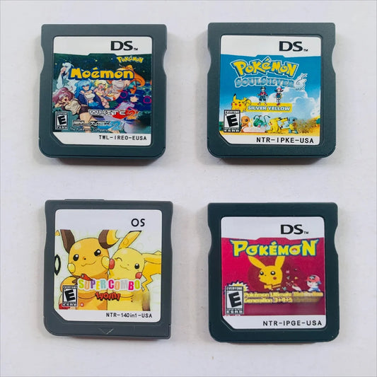 NDS Video Game Cartridge Pokémon Moemon Black 2 and White 2，Ultimate Distribution Gen 3 4 5 Event Cartridge English Version