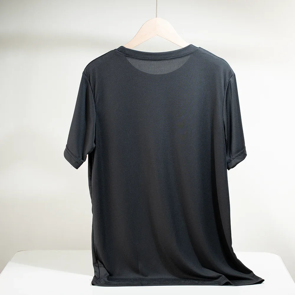 Men's Quick Dry Short Sleeve Sport T Shirt Gym Jerseys Fitness Shirt Trainer Running T-Shirt Boy Teenager Breathable Sportswears