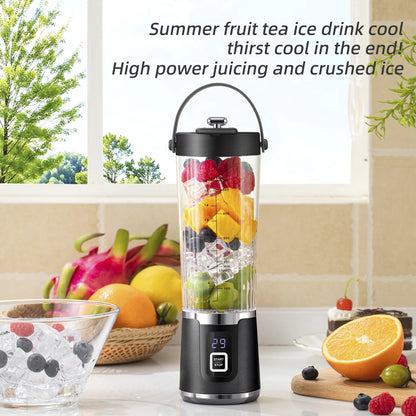 10 Blades Ultra Portable USB Rechargeable Juicer Cup 2 Cups Blender for Juice Smoothie Gym Travel Camping Home Kitchen