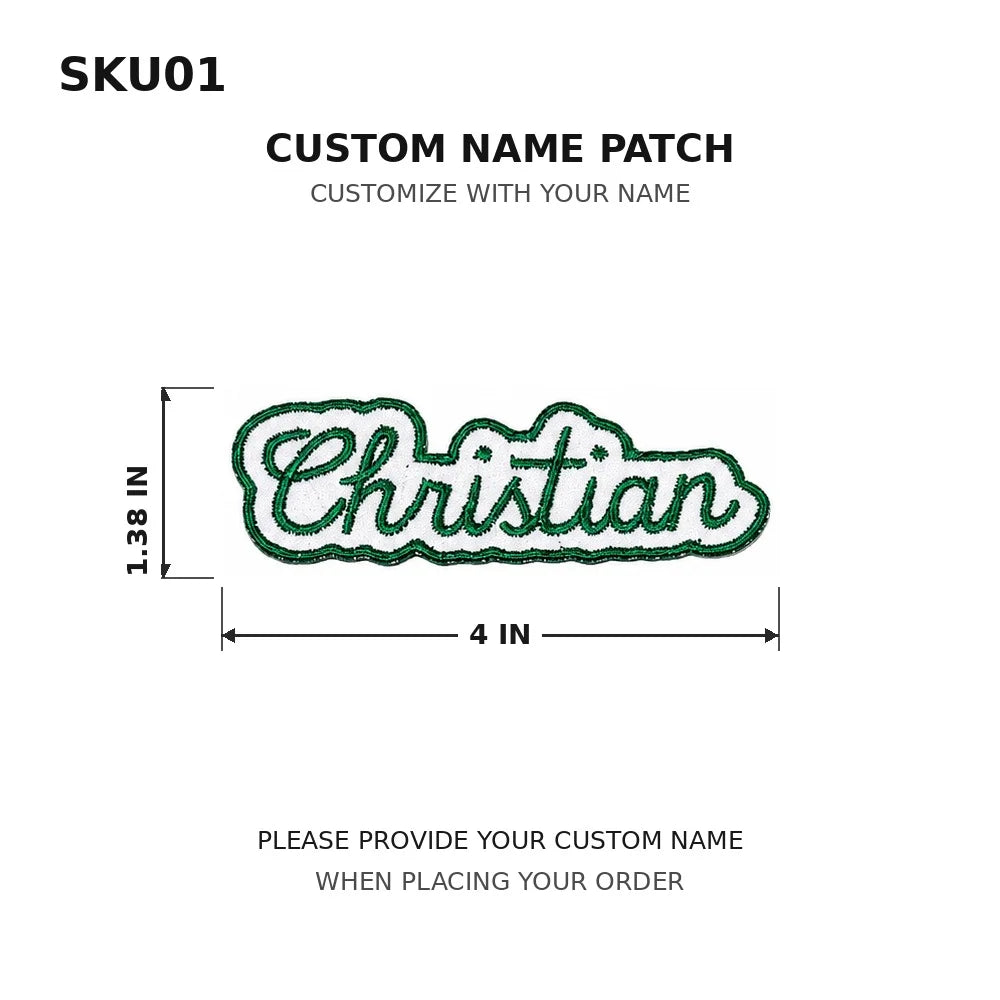Customized Text Iron‑On Name Embroidered Patch Personalized Letter Applique Badge for Clothes Backpack Hat DIY Accessory