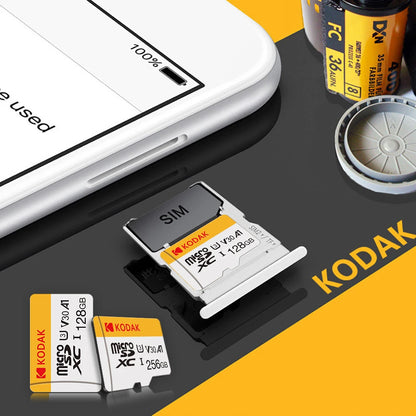 KODAK Micro SD Card 32GB 64GB 128GB Memori Memory Card C10 TF Micro SD SDXC U3 V30 4K For Phone Drone Camera