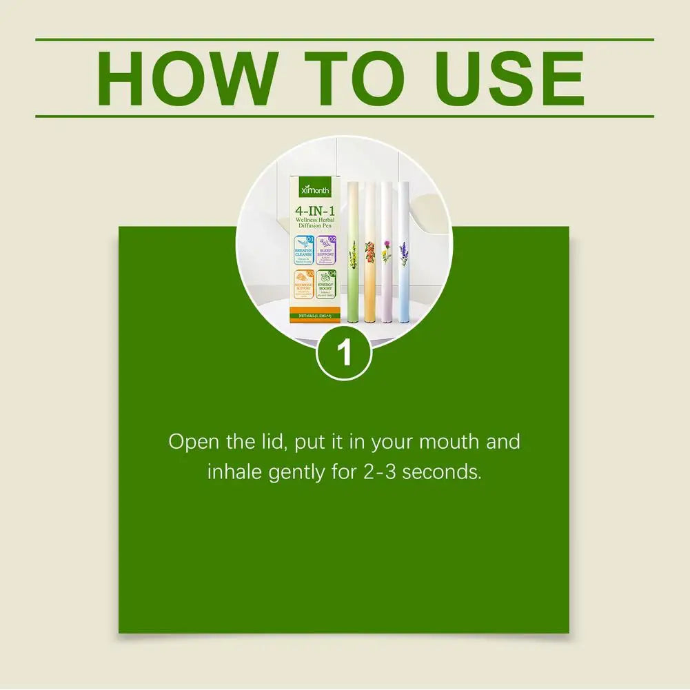 Natural Energy Boost Clear Breathing Herbal Diffuser Mullein Thyme Tea Enhances Energy Promotes Sleep Health Cleanses Lungs 4pcs