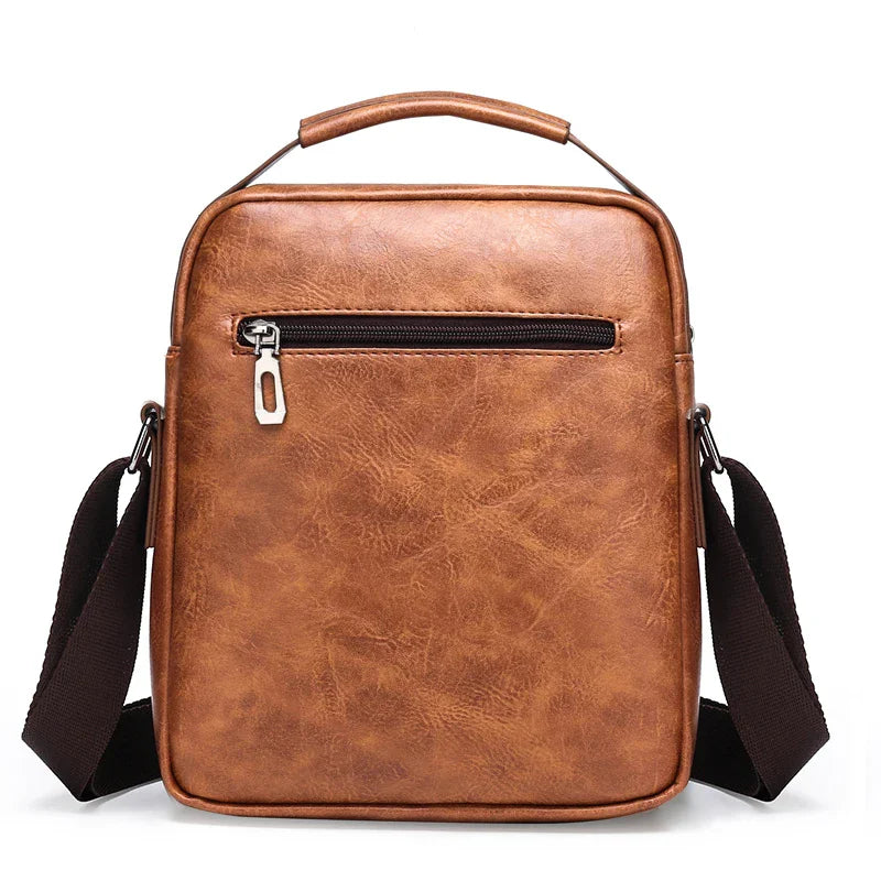 Brand Men Shoulder Bag for 9.7" iPad Men PU Leather Flaps Men's Crossbody Bags Business Flap Male Solid Messenger Bag Travel Bag
