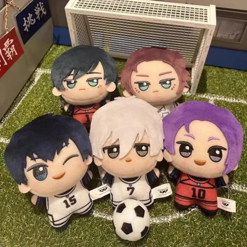 10cm New Blue Lock Plush Pendant KeyChain Yoichi Isagi Nagi Seishiro Mikage Reo Rin Itoshi Itoshi Sae Doll Toy Gift