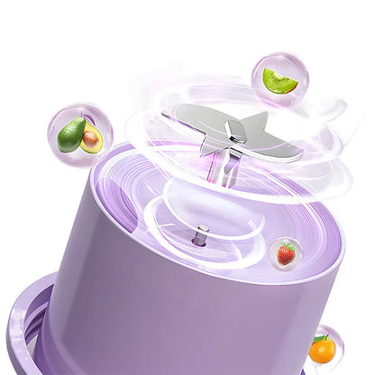 Portable Mini Blender USB Rechargeable Juicer Cup Electric Fruit  Mixer Home Travel Outdoor Personal Smoothie Juice Maker
