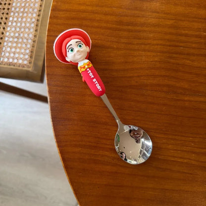 Toy Story 5 Spoon Fork Cutlery Set Woody Buzz Lightyear Jessie Forky Alien Cartoon Character Birthday Christmas Gift For Fans