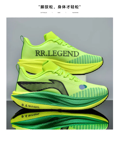 2026 New Men/women Carbon Plate Mesh Casual Sports Shoes, Breathable, Lightweight, Shock-Absorbing Running Sneakers