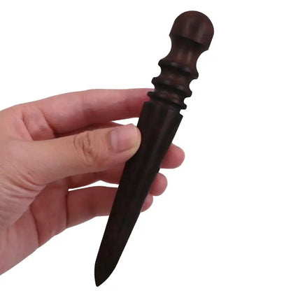 1pc Leather Solid Wood Round Burnishing Edge for Polished Edge Leather Craft Working Tool Craft Kit Leather Edge Slicking